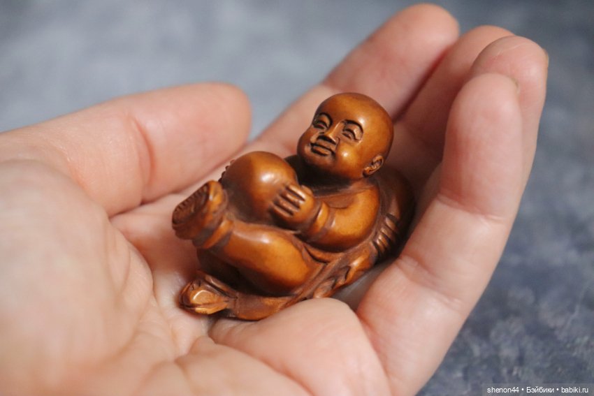 Нэцкэ "Малыш с мячиком". Винтаж (фото 5)