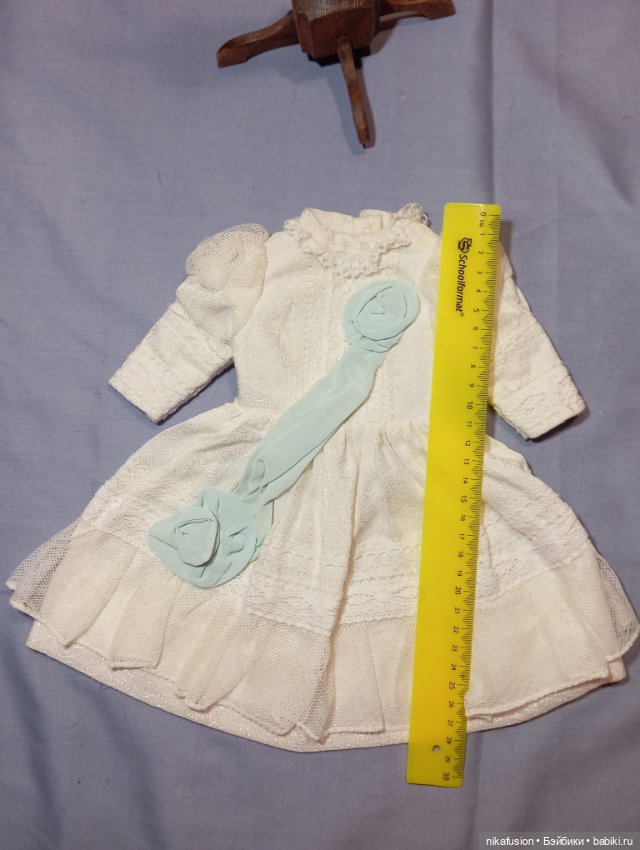 Платье и шляпка на антикварную куклу (фото 4)