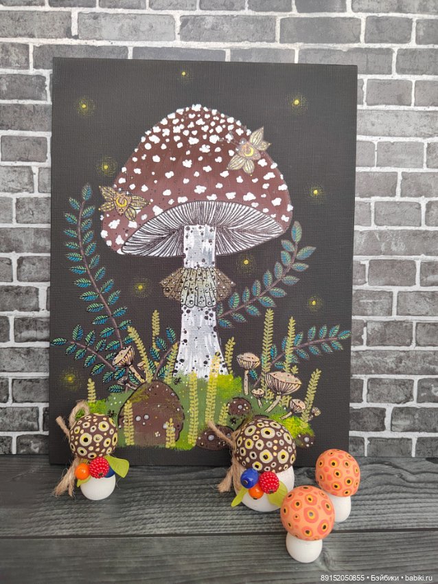 Грибочки в коробочке)Деревянные чудеса (фото 8)