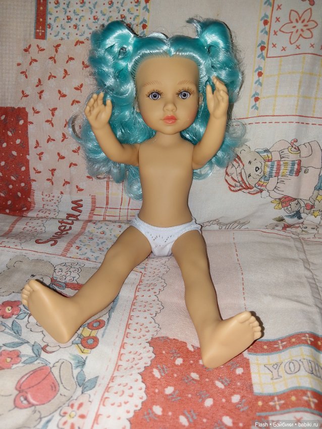 Каталина Mariquita Perez бирюза кукла #2 винил 32 см (фото 6)