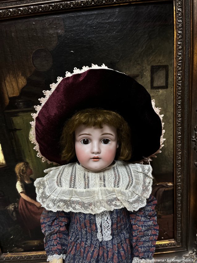 Большая кукла J.D. Kestner 154 на креслице рост 61 см (фото 2)