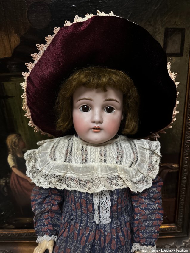 Большая кукла J.D. Kestner 154 на креслице рост 61 см (фото 4)