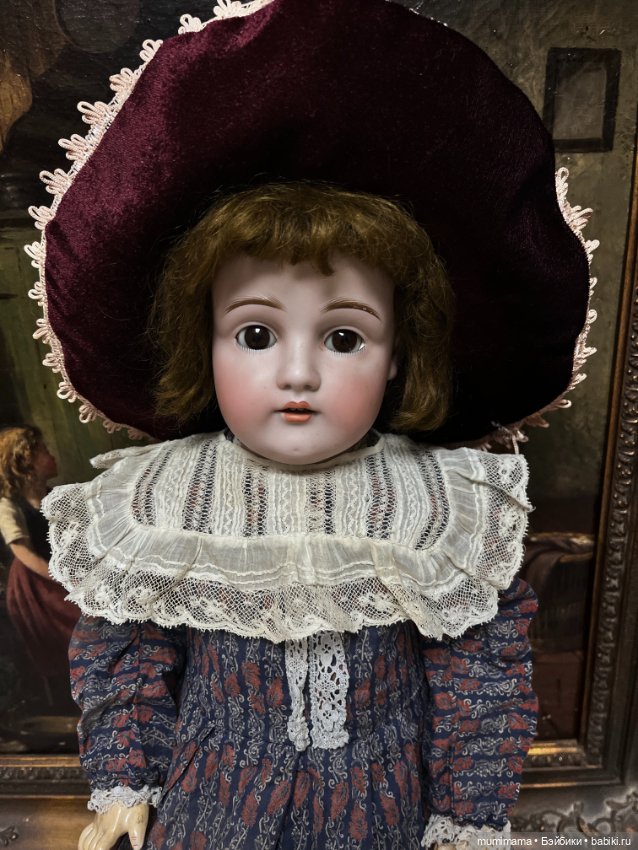 Большая кукла J.D. Kestner 154 на креслице рост 61 см (фото 7)