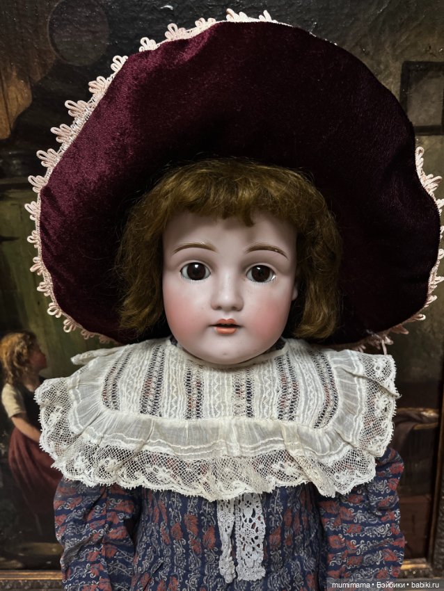 Большая кукла J.D. Kestner 154 на креслице рост 61 см (фото 3)