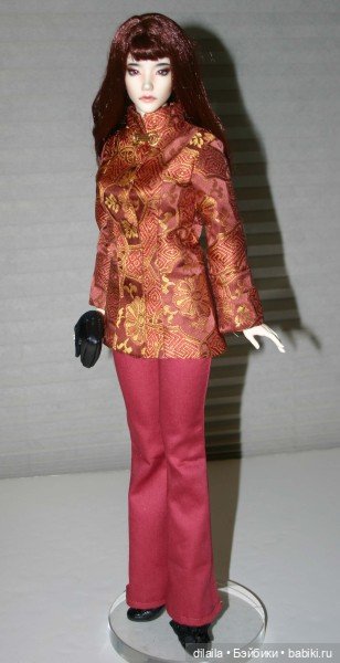 Выкройка PDF в натуральную величину / брюки-клеш, топ и жакет для куклы Iplehouse FID 45 см (фото 2)