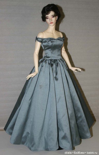 Выкройка PDF в натуральную величину / длинное платье для куклы Iplehouse FID 45 см (фото 2)