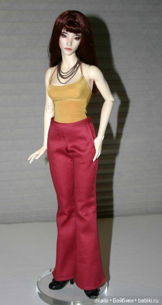 Выкройка PDF в натуральную величину / брюки-клеш, топ и жакет для куклы Iplehouse FID 45 см (фото 3)