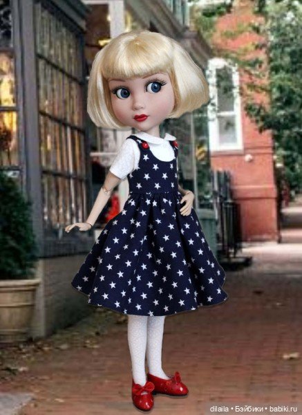 Выкройка PDF в натуральную величину / сарафан, топ и пальто для куклы Патиенс Тоннер (фото 4)