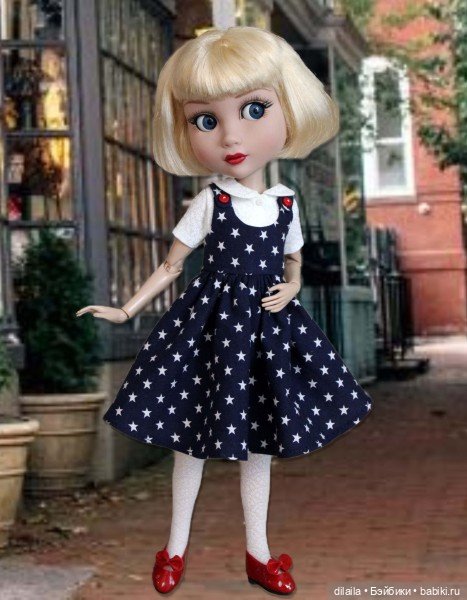 Выкройка PDF в натуральную величину / сарафан, топ и пальто для куклы Патиенс Тоннер (фото 2)