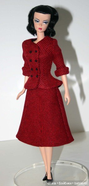 Выкройка PDF в натуральную величину / юбка-колокол и жакет для куклы Барби Силкстоун (фото 2)