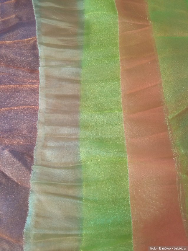 Лот органзы для кукольного рукоделия (фото 2)