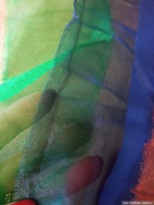 Лот органзы для кукольного рукоделия (фото 4)