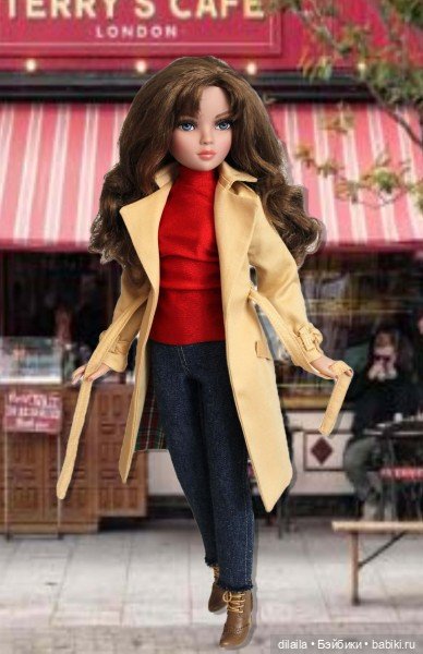 Выкройка PDF в натуральную величину / пальто для куклы Ellowyne Элловайн Тоннер 40 см (фото 4)