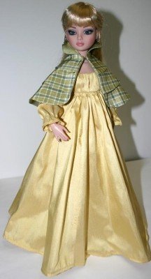 Выкройка PDF в натуральную величину /платье, накидка, чепчик для куклы Ellowyne Элловайн Тоннер 40см (фото 4)