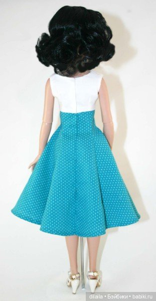 Выкройка PDF в натуральную величину / платье и жакет в стиле 1950-х для куклы Элловайн Тоннер 40 см (фото 5)
