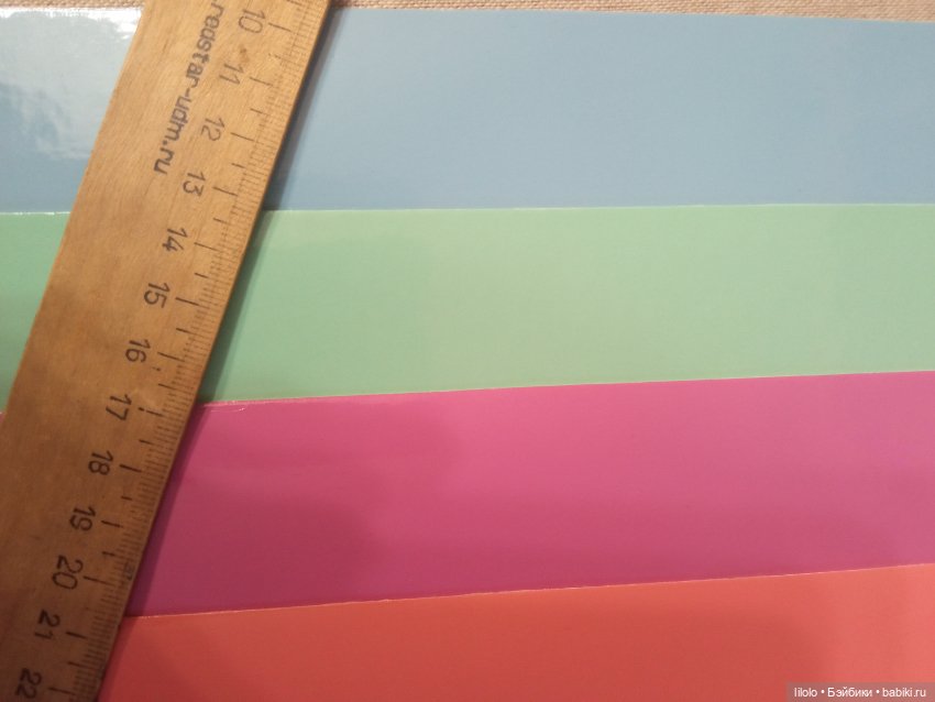 Лот лакового кожзама для изготовления кукольных акссесуаров