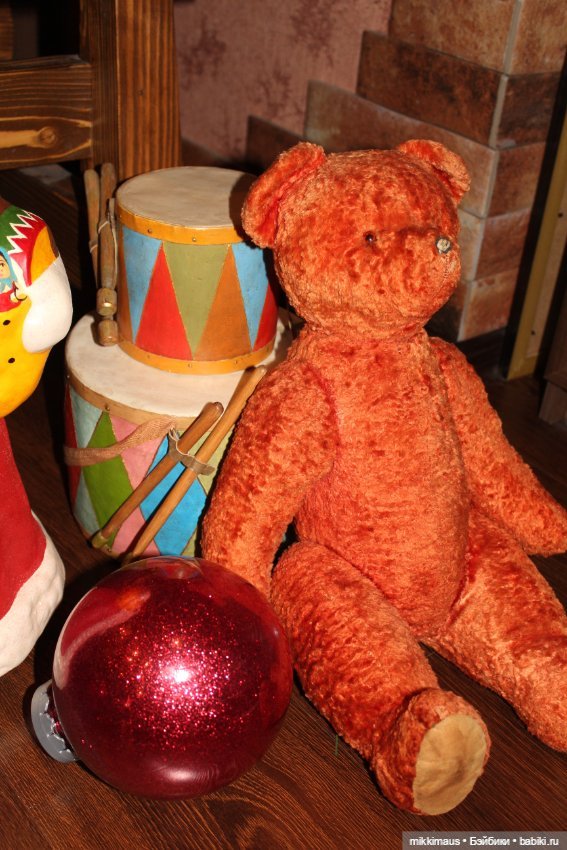 Советский мишка из плюша — Винтажные куклы и игрушки детства
