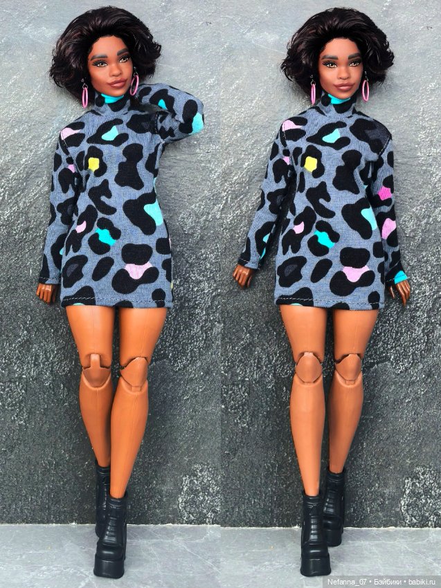 Мини-платье для пышки Барби