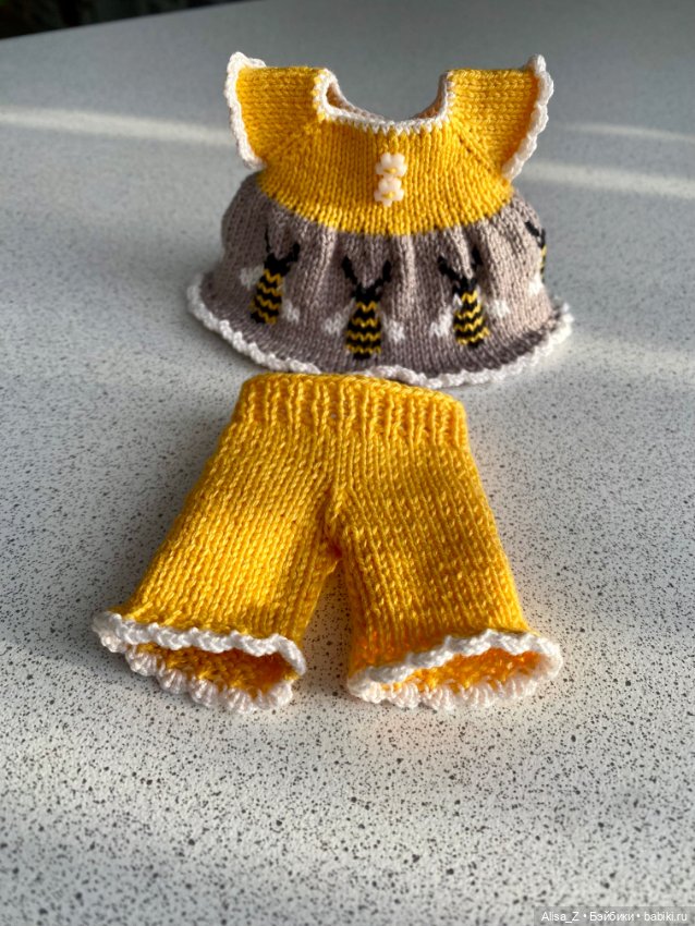 Костюм с пчелками для кукол Монст (фото 4)