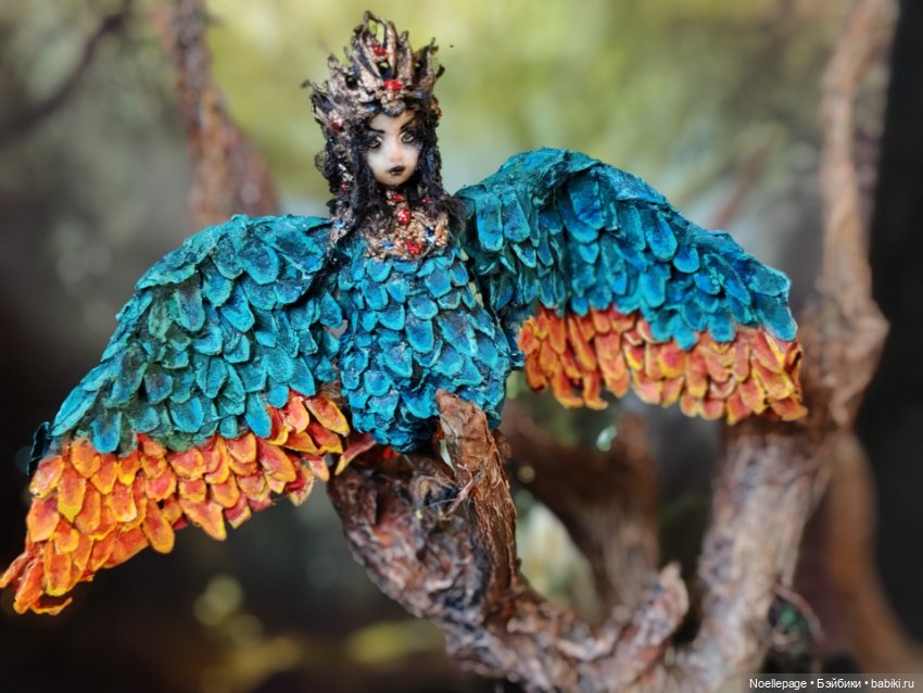 Птица Сирин — Миниатюра для кукол (фото 3)