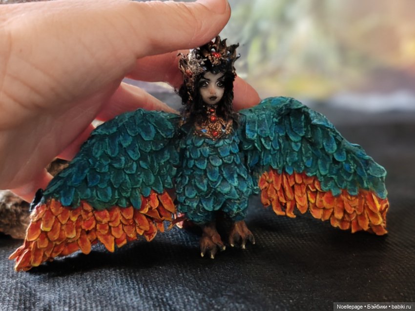 Птица Сирин — Миниатюра для кукол (фото 6)