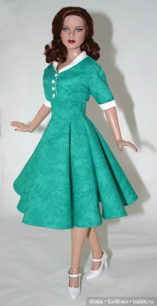 Выкройка PDF в натуральную величину /стиль 1950-х платье, жакет для куклы DeeAnna Denton Тоннер 43см (фото 3)