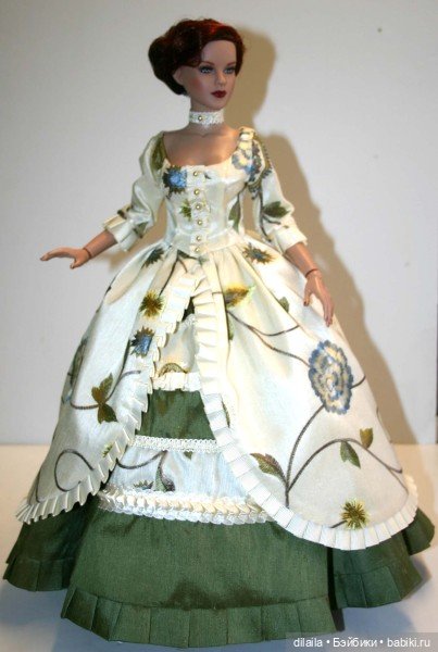 Выкройка PDF в натуральную величину / историческое платье для куклы DeeAnna Denton Тоннер рост 43 см (фото 5)