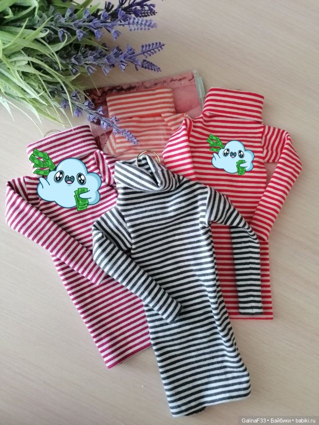 Одежда для кукол формата 1/4 из джинсы и хлопка (фото 4)