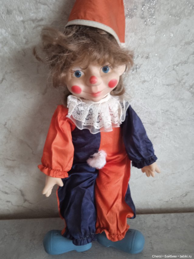 Клоун СССР — Винтажные куклы и игрушки детства (фото 5)