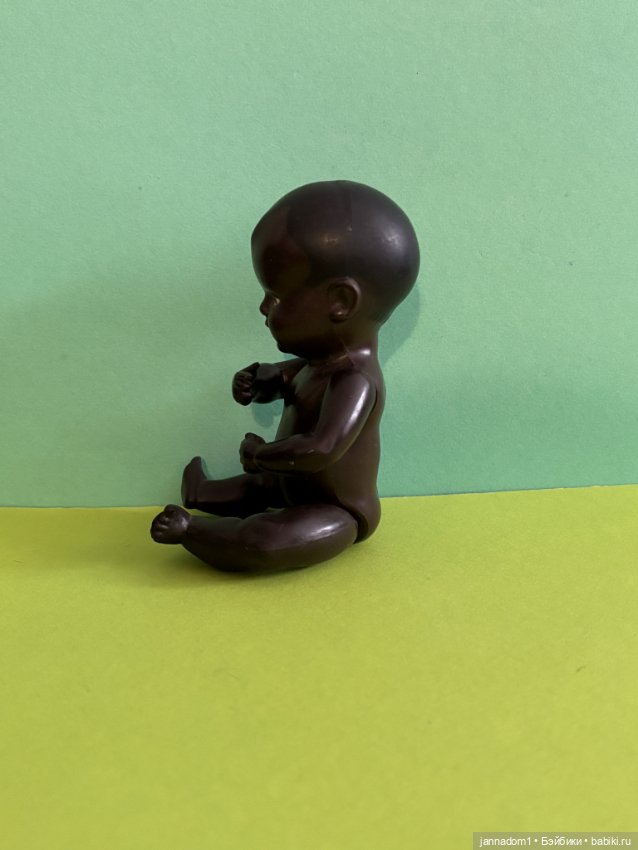 Целлулоидный пупсик негрик Schildkrot, высота 16 см (фото 2)