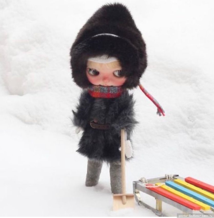Зимний комплект из детства для блайз и похожих кукол (фото 3)