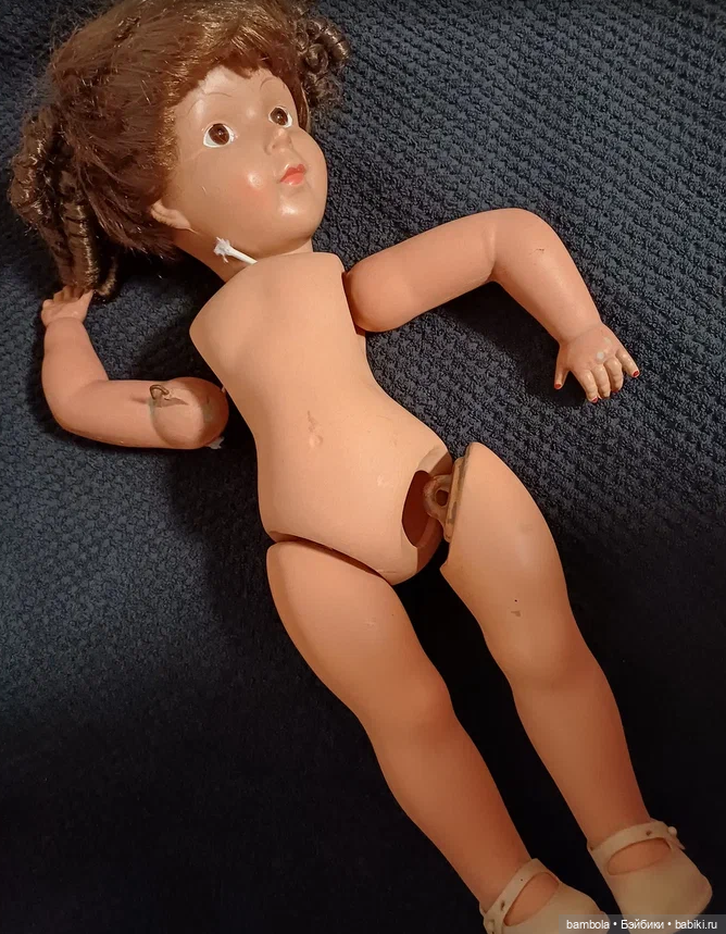 Винтажная куколка на реставрацию