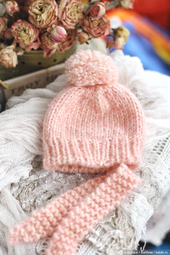 Набор вязаных шапок для Блайз и других кукол (фото 4)