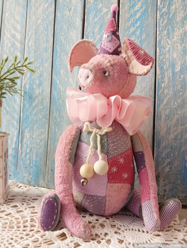 Поросенок тедди Валёк — Авторские игрушки (фото 3)