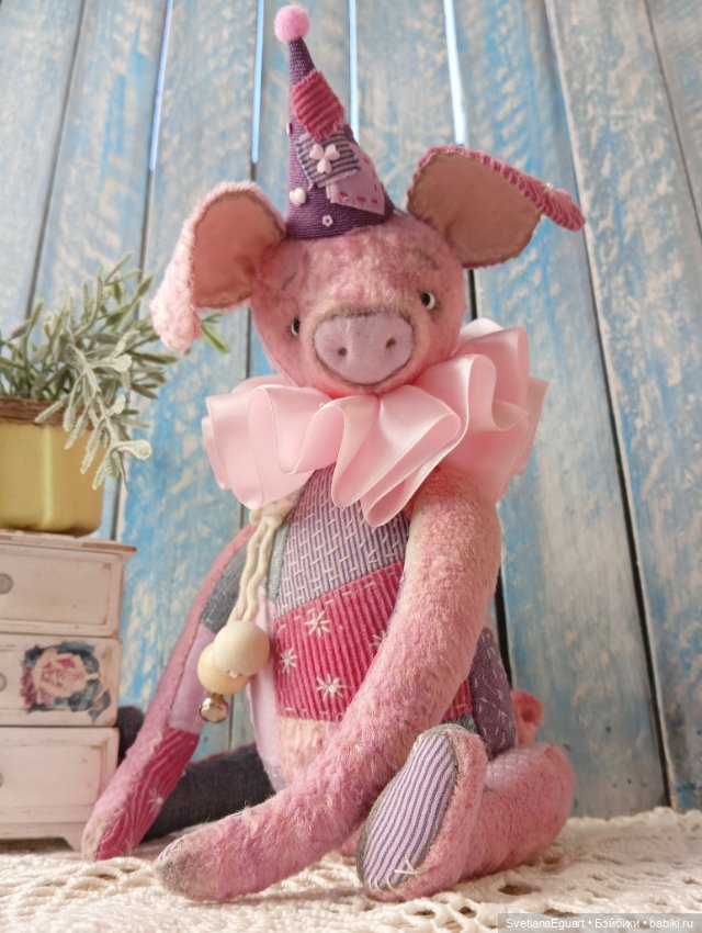 Поросенок тедди Валёк — Авторские игрушки (фото 2)