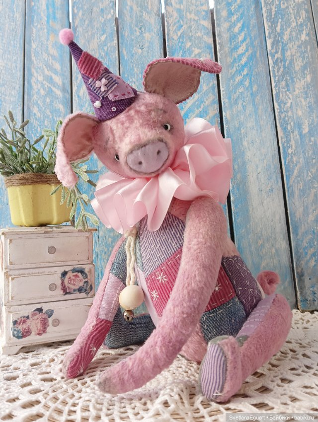 Поросенок тедди Валёк — Авторские игрушки (фото 8)