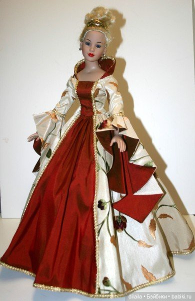 Выкройка PDF в натуральную величину / историческое платье для куклы Kitty Collier Тоннер 46 см (фото 2)