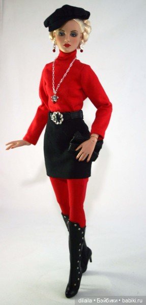 Выкройка PDF в натуральную величину / накидка, водолазка, юбка для кукол Ками Антуанетта Тоннер 40см (фото 3)