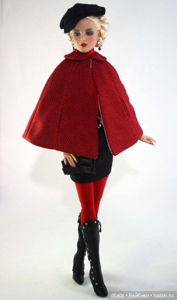 Выкройка PDF в натуральную величину / накидка, водолазка, юбка для кукол Ками Антуанетта Тоннер 40см (фото 6)