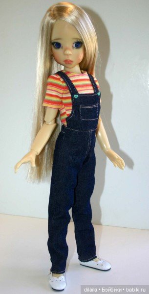 Выкройка PDF в натуральную величину / футболка и комбинезон (2 вида) для куклы Kaye Wiggs MSD 46 см (фото 5)