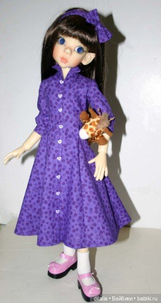 Выкройка PDF в натуральную величину / платье с юбкой-колоколом для куклы Kaye Wiggs MSD 46 см (фото 3)