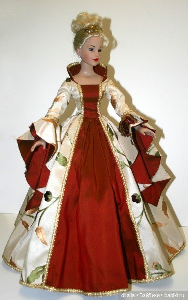 Выкройка PDF в натуральную величину / историческое платье для куклы Kitty Collier Тоннер 46 см (фото 4)