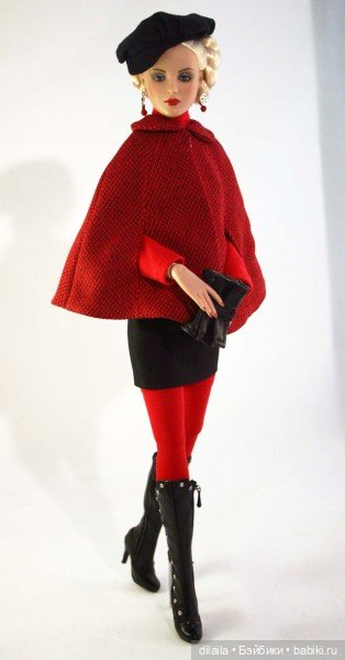 Выкройка PDF в натуральную величину / накидка, водолазка, юбка для кукол Ками Антуанетта Тоннер 40см (фото 2)