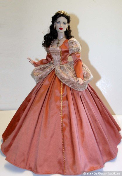 Выкройка PDF в натуральную величину / исторический наряд в придворном стиле для куклы Тайлер 40 см (фото 2)