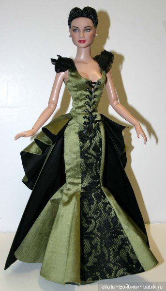 Выкройка PDF в натуральную величину / бюстье на шнуровке и юбка для куклы Тайлер Тоннер 40 см (фото 5)