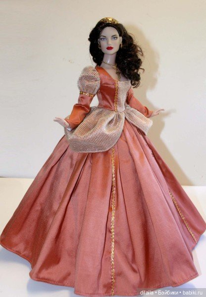 Выкройка PDF в натуральную величину / исторический наряд в придворном стиле для куклы Тайлер 40 см (фото 5)