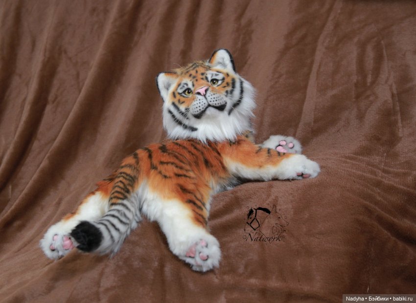 Реалистичный Тигренок из искусственного меха (фото 6)
