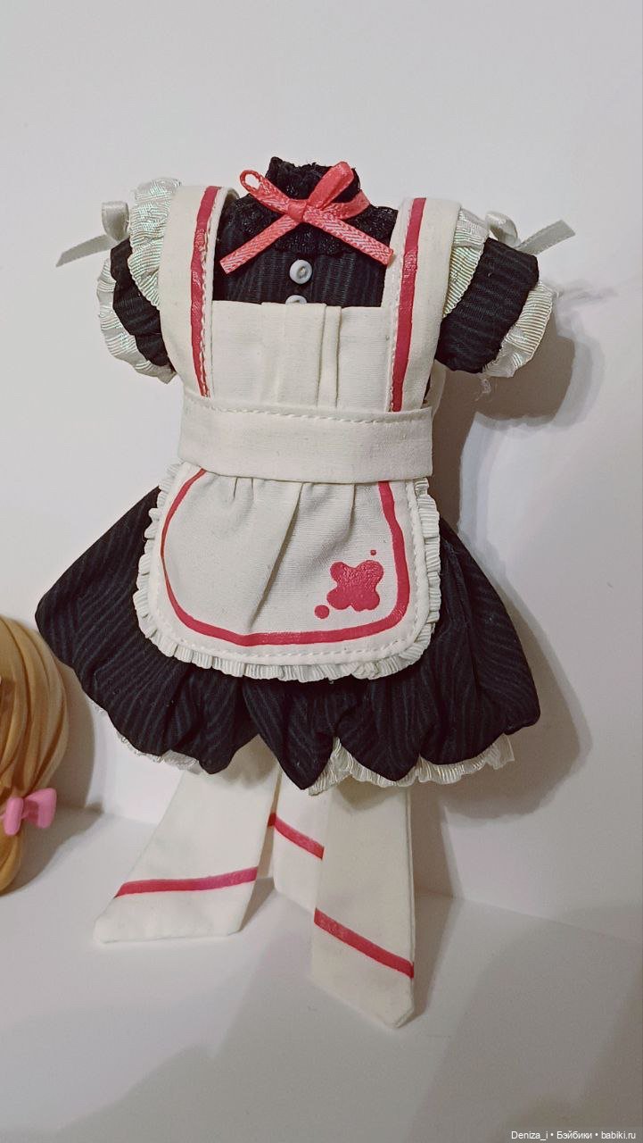 Аутфит и парик для куклы Близнецы Света и Тьмы Light Shadow Nightmare Twins одежда кукла (фото 3)