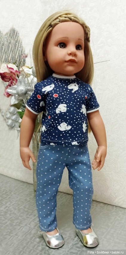 Комплект одежды " Север" для кукол Готц и других кукол такого же размера (фото 2)