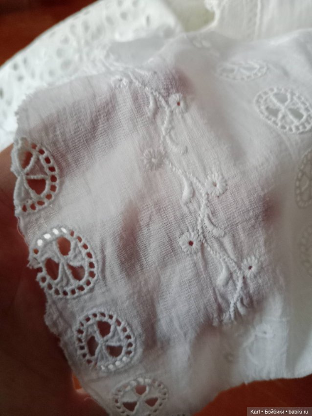 Антикварная ткань и кружево в ажурной корзинке (фото 7)